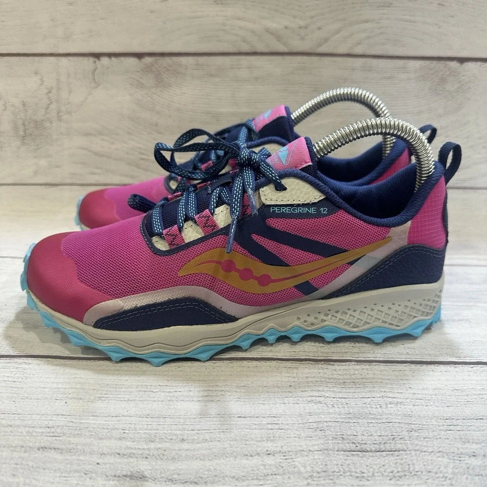 Saucony Peregrine 12 Trail Running Shoes Womens 5.5‎ Pink Purple